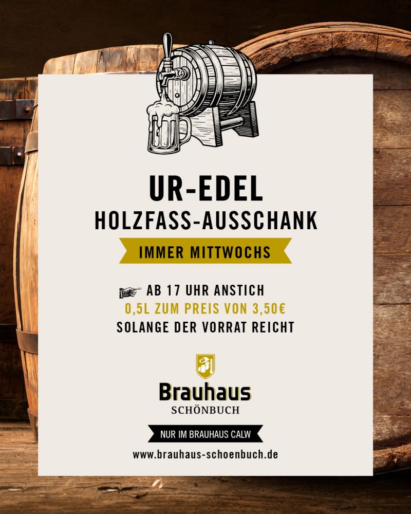 UR-EDEL Holzfass-Ausschank